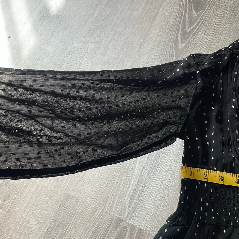 Old Navy Maternity Waist Defined Clip-dot dress - Picture 4 of 8